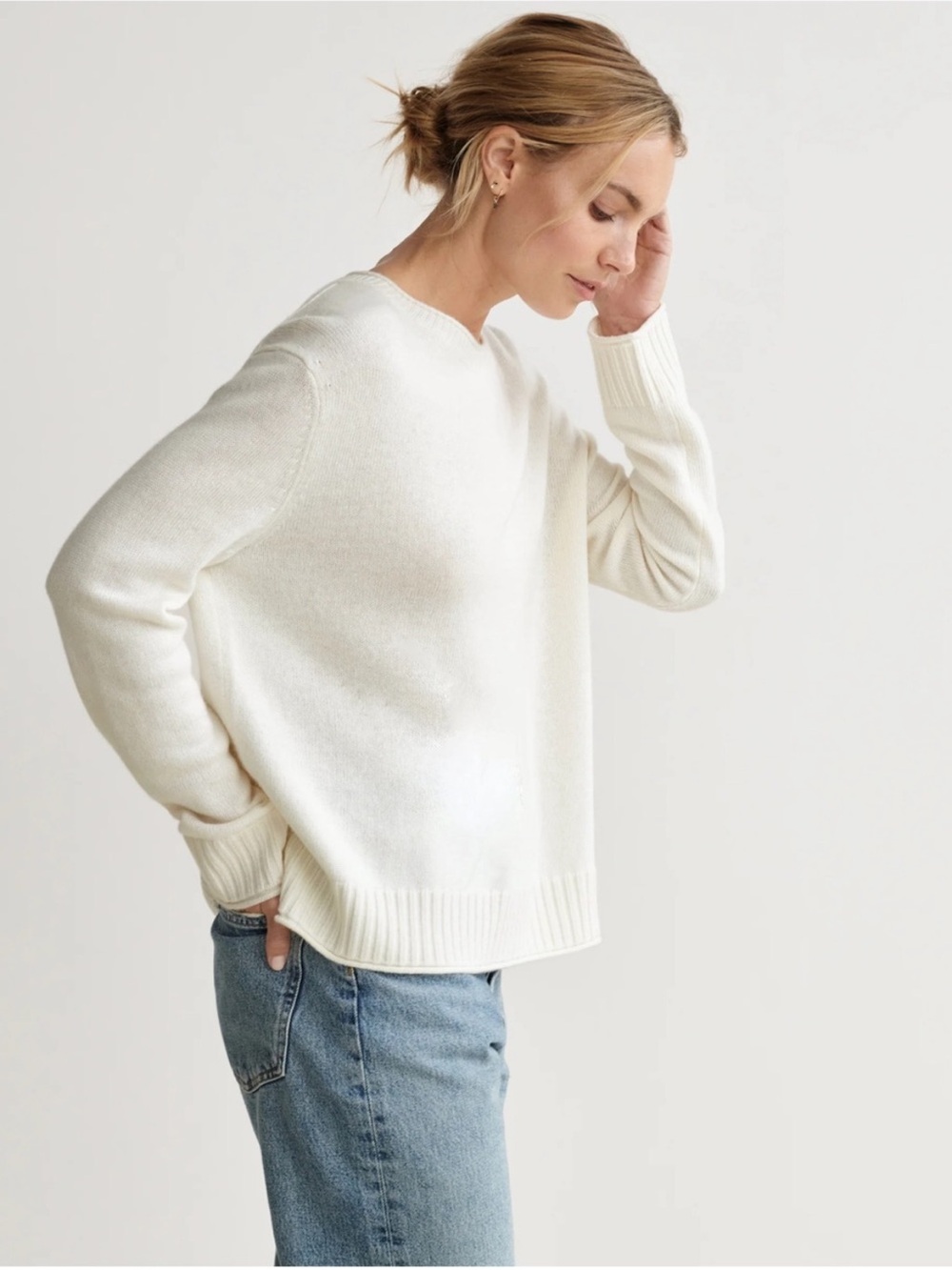 Jenni Kayne Everyday Cashmere Wool Roll Neck Sweater Small